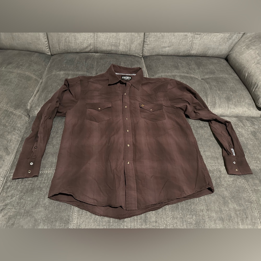 Cinch men’s long sleeve button up shirt